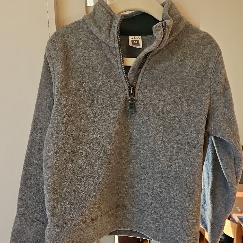 Carter's Heather Gray Fleece Pullover